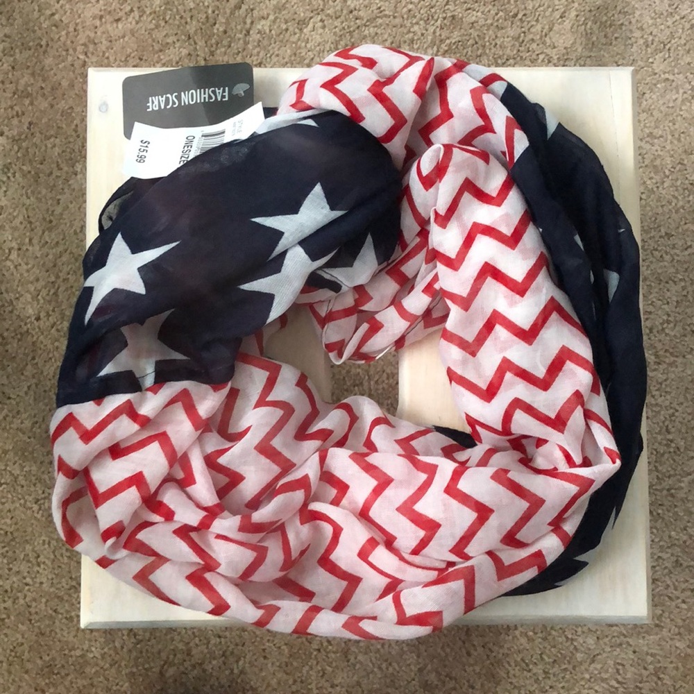 New! American flag infinity scarf